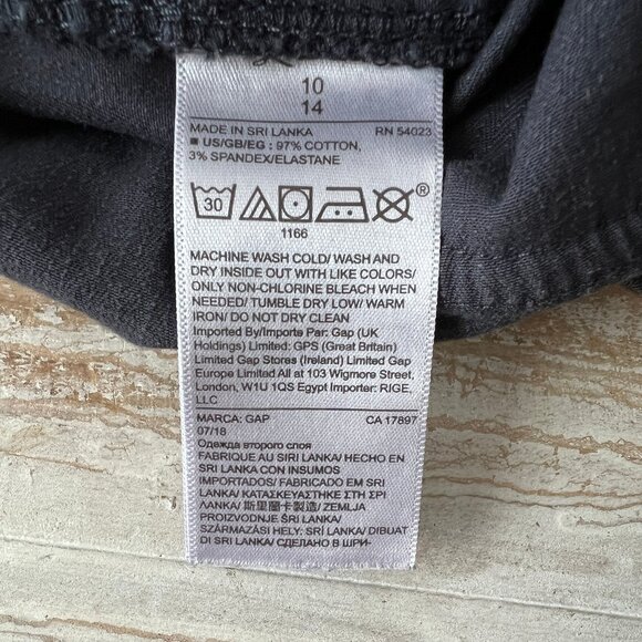 Gap Straight Chino Cropped Ankle Pants, Blue, Button Fly, Size 10, EC! - Picture 6 of 10